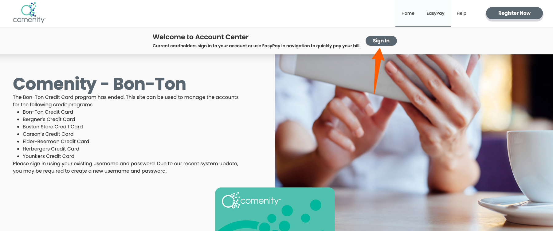 bon ton credit card login