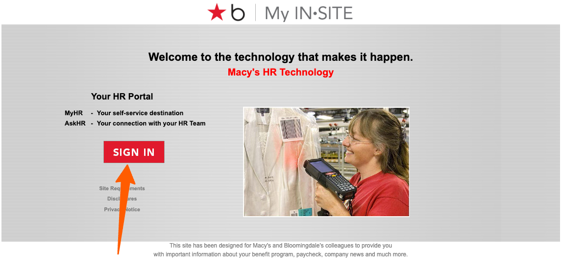 macys employee login